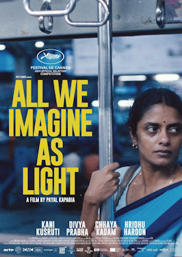 Cartel de la película La luz que imaginamos, de Payal Kapadia.
